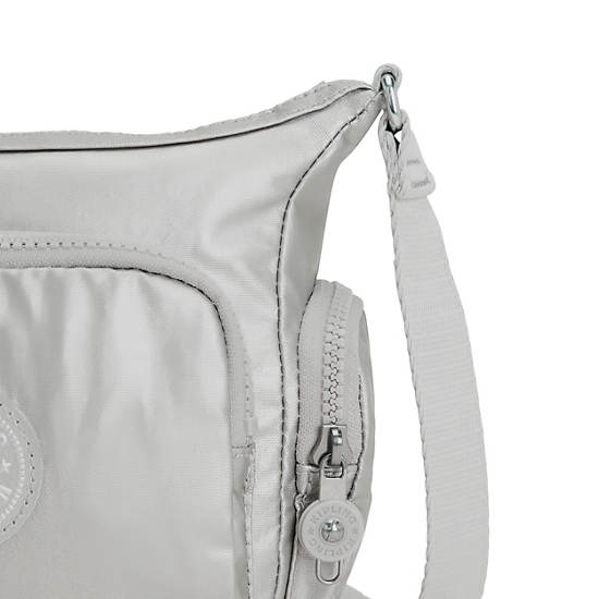 Kipling Gabbie Mini Metallic Crossbody Veske Sølv | NO 2092SG